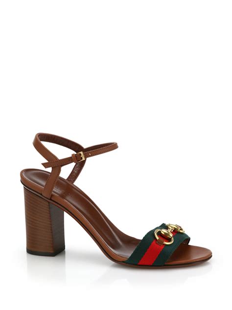 gucci horsebit sandal brown|Gucci Horsebit sandals flat.